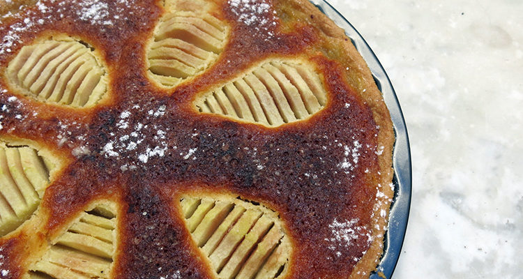 Tarta de pera amb frangipane